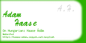 adam haase business card
